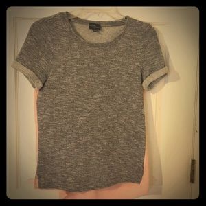 High low sweat shirt top